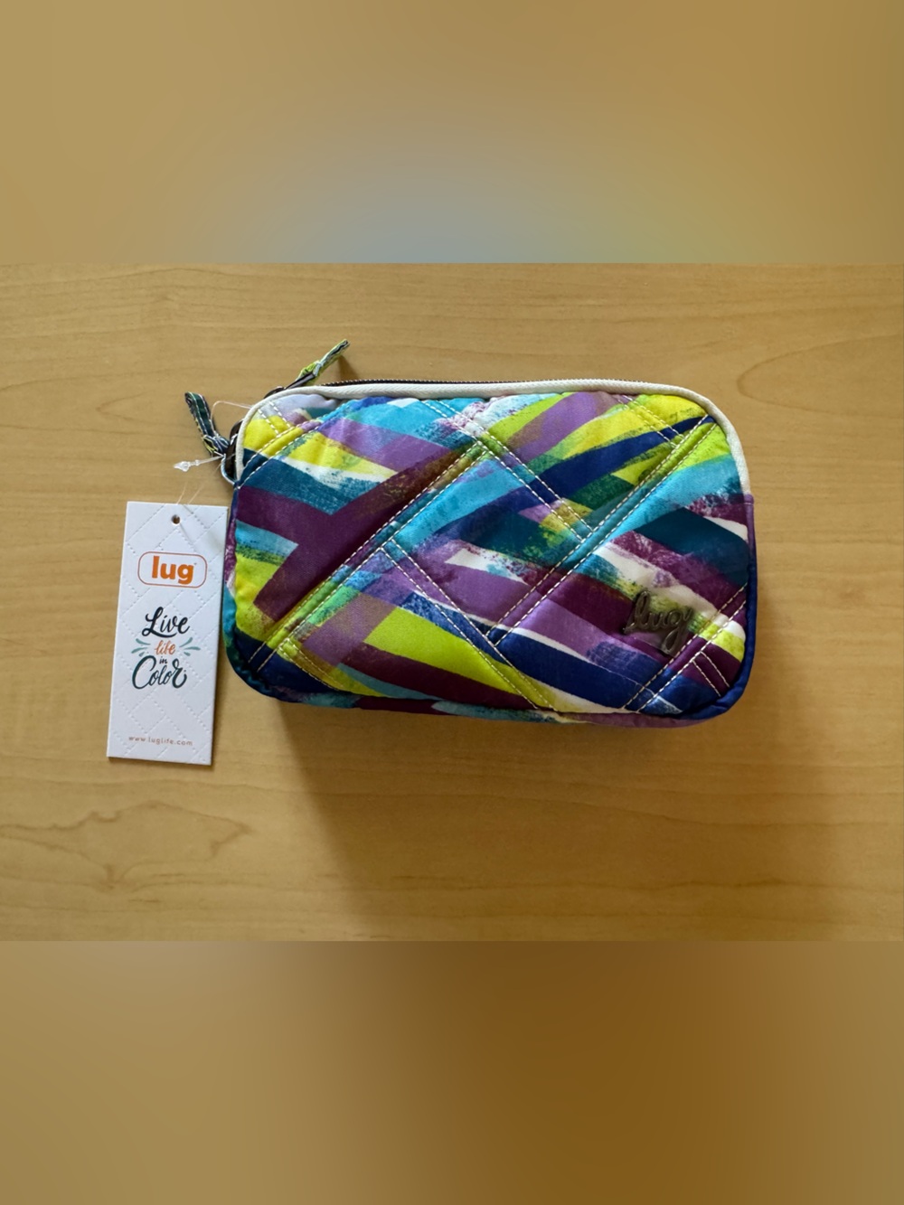 Lug Coupe 2 Quilted Convertible Crossbody Bag in Brushstroke Multicolor NWT - Picture 2 of 6